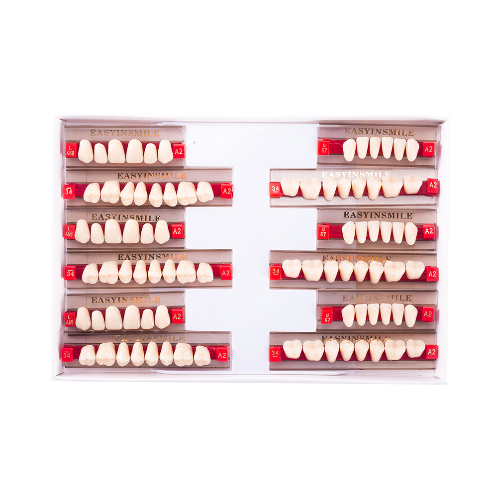 Dental Synthetic Resin Teeth Full Set /Anterior/Posterior Shade A2 84/ 96pcs