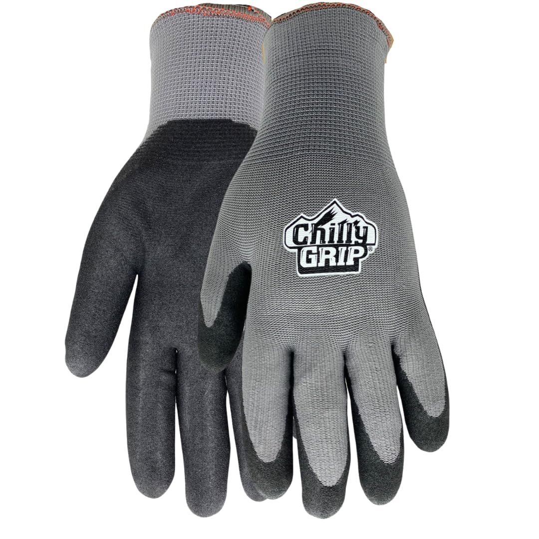 Red Steer A320 Gray Large Nylon Full Fingered Work & General Purpose Gloves -…