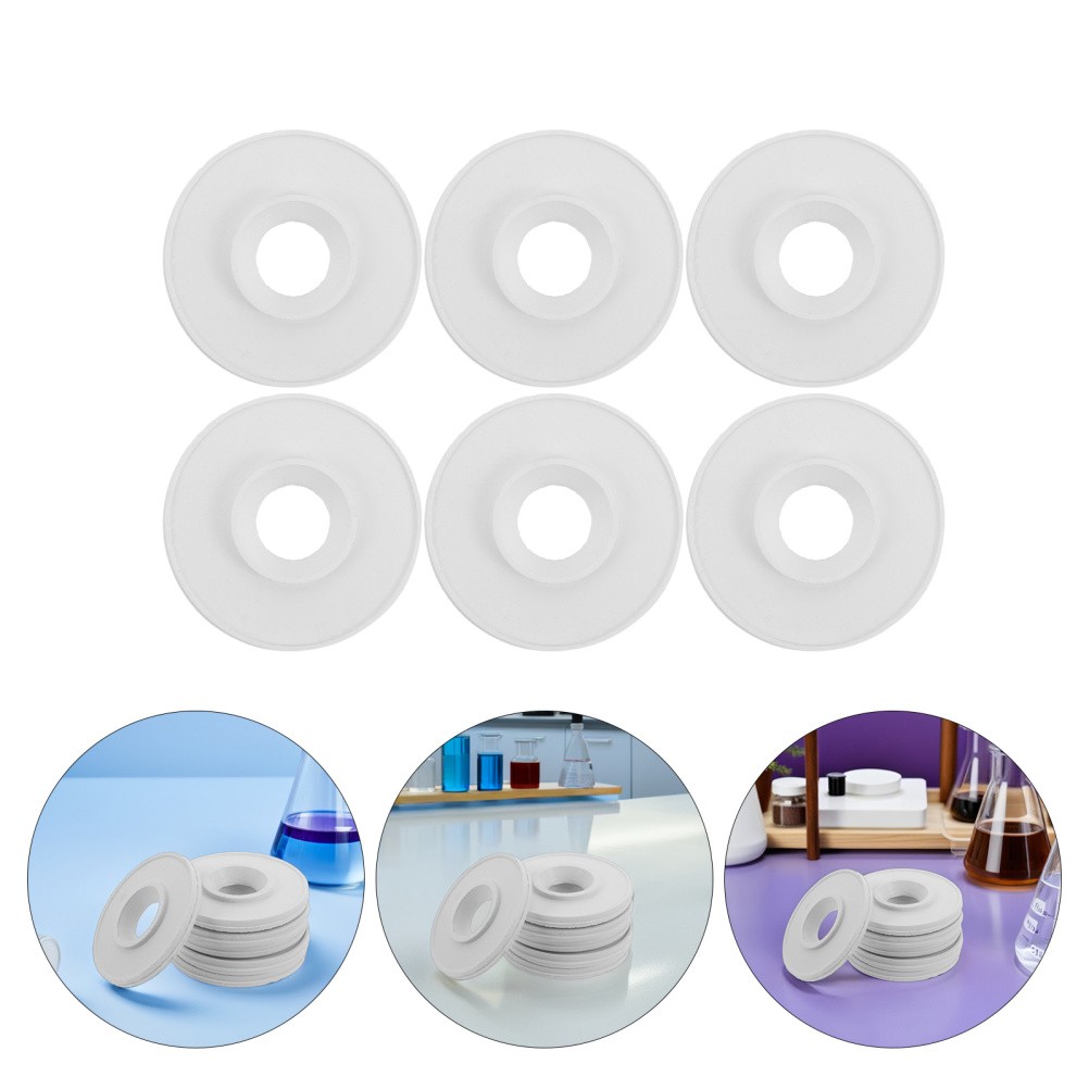 6 Pcs Laboratory Filtration Pad Rubber Sealing Adapter Funnel Filter Filtering