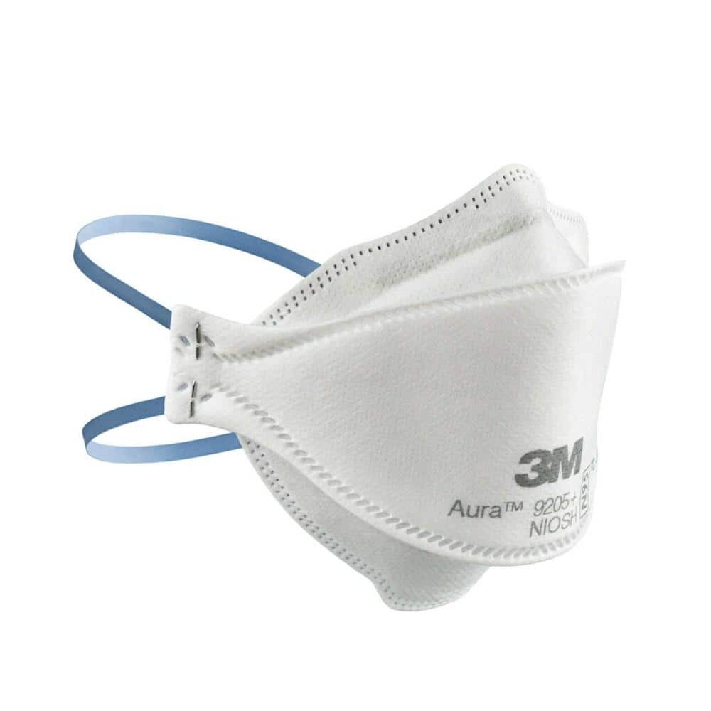 3M 9205+ N95 Aura Particulate Disposable Respirator Foldable (30-Pack)
