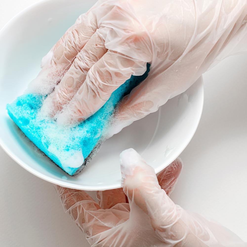 ForPro Disposable Vinyl Gloves, Small, 100~Count, Food Safe, Powder~Free