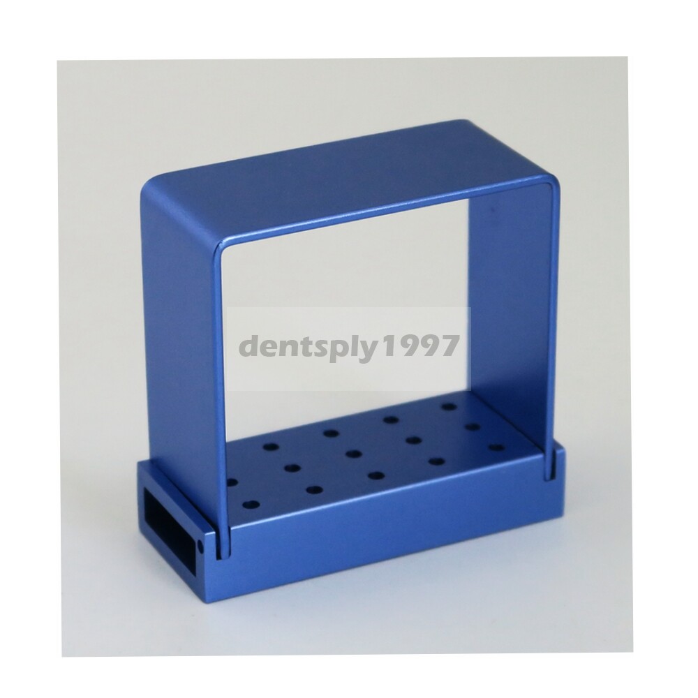 1pc 135℃ autoclave 15 Holes Dental Long Shank Bur Block Aluminium HP/RA burs