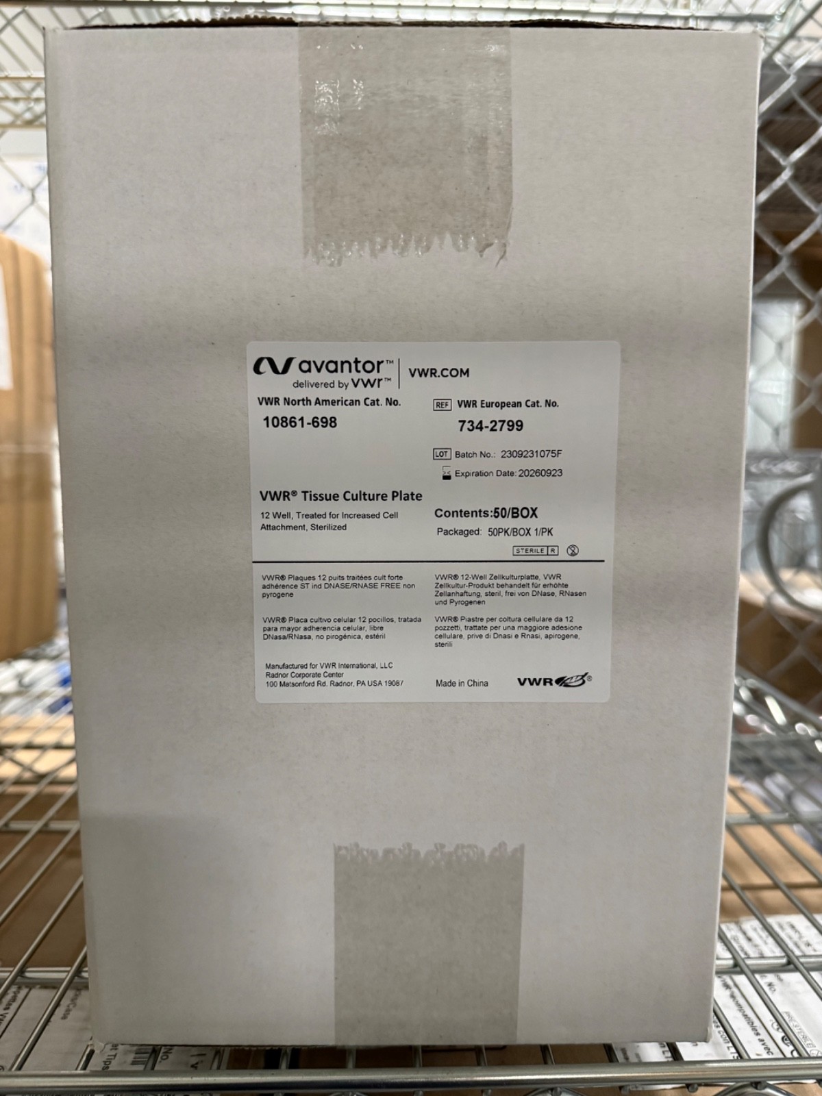 VWR® 12-Well Cell Culture Plates Treated, Sterile