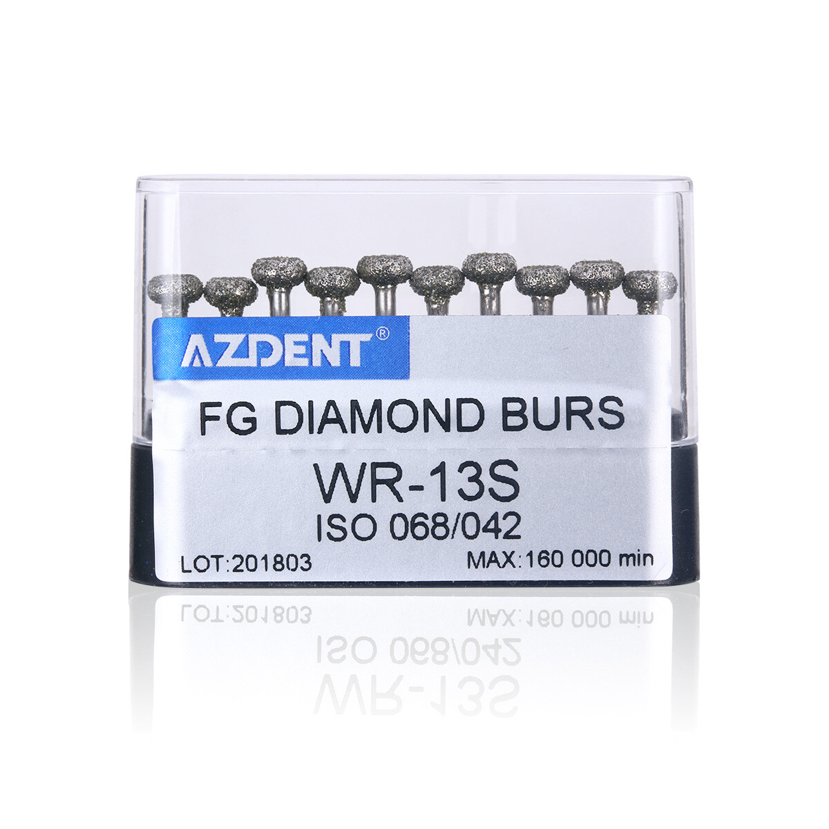 10Pcs AZDENT Dental Surgical Coarse FG Diamond Burs Kit Fit High Speed Handpiece