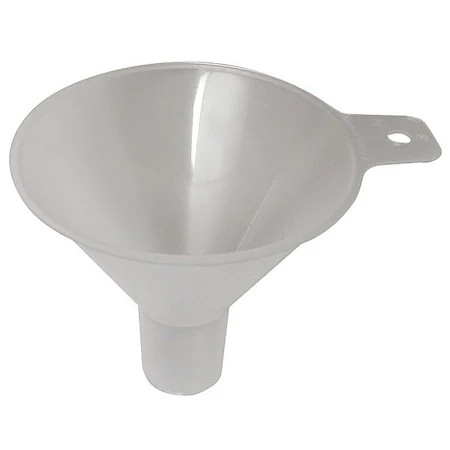 Zoro Select 342555-0065 Funnel, Polypropylene, White, Pk10, 342555-0065