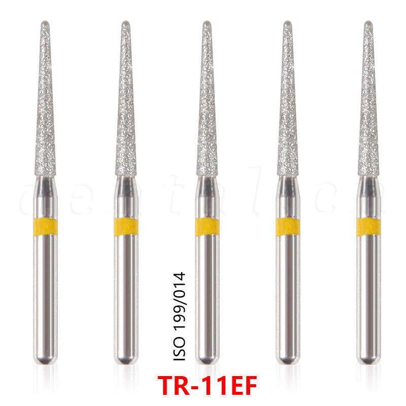 50pcs Dental Diamond Burs FG 1.6MM for High Speed Handpiece Extra Fine TR-11EF