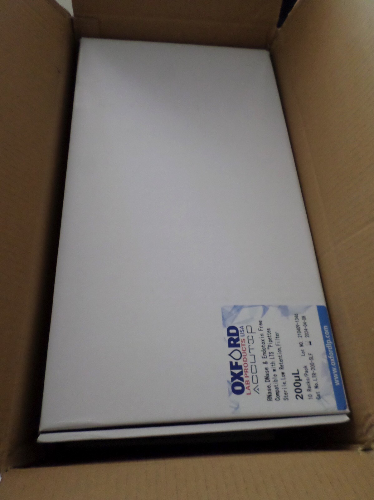 OXFORD LAB Plastic 200µL LTS Compatible Sterile Pipette Filter Tips 4800CS