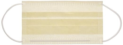 15100 Precept Procedure Mask Pleated Yellow Earloops One Size Fits Most 50 Pcs