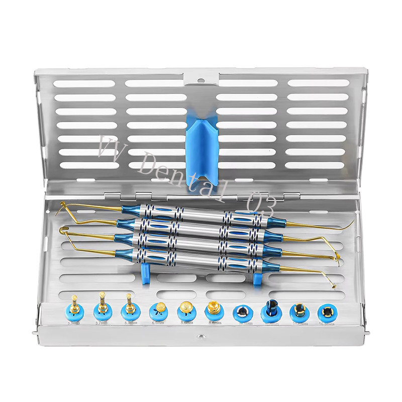 Dental Sinus Lifting Elevation Kit Crestal Drills Stoppers Elevation Instruments