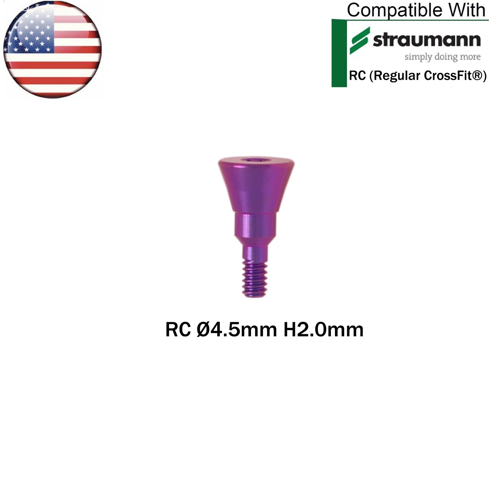 US Dental RC Healing Abutments Healing Closure Caps Fits Straumann ITl BL/BLT