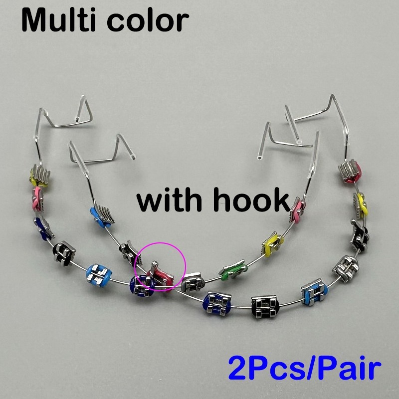 Colorful Temporary Tooth Decoration Dental Decorations with Metal Wires Ligature