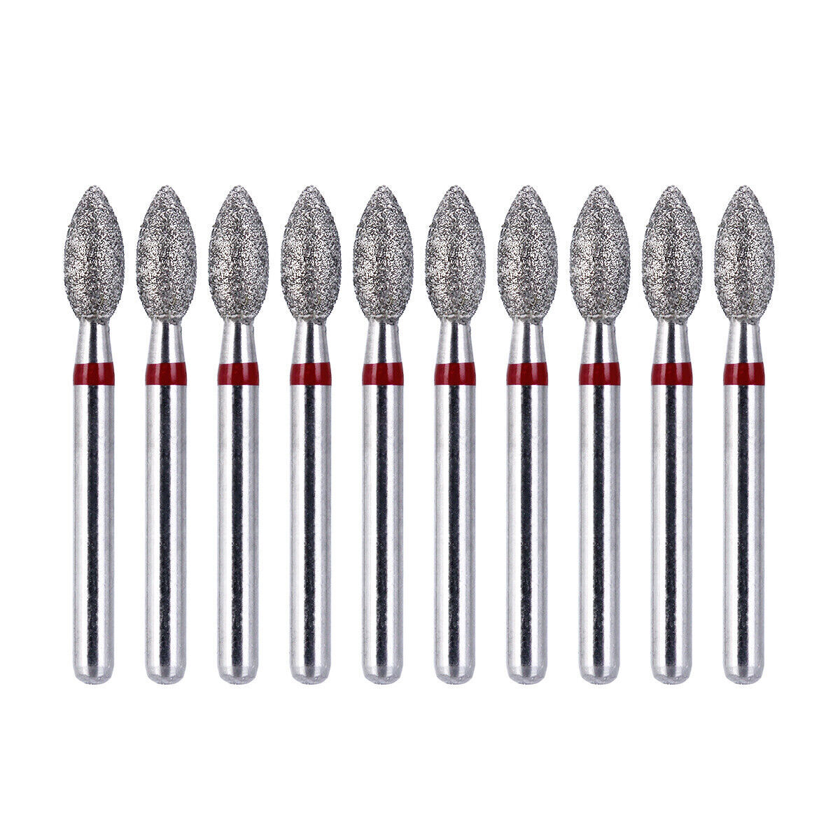 10 Pcs/Kit Dental FG Diamond Burs Football 368-023F/368-023C Pointed Fine Grit