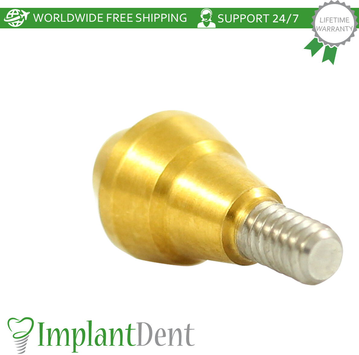 1x Dental Straight Multi Unit Titanium Sleeve Set Regular Platform Hex 2.65mm