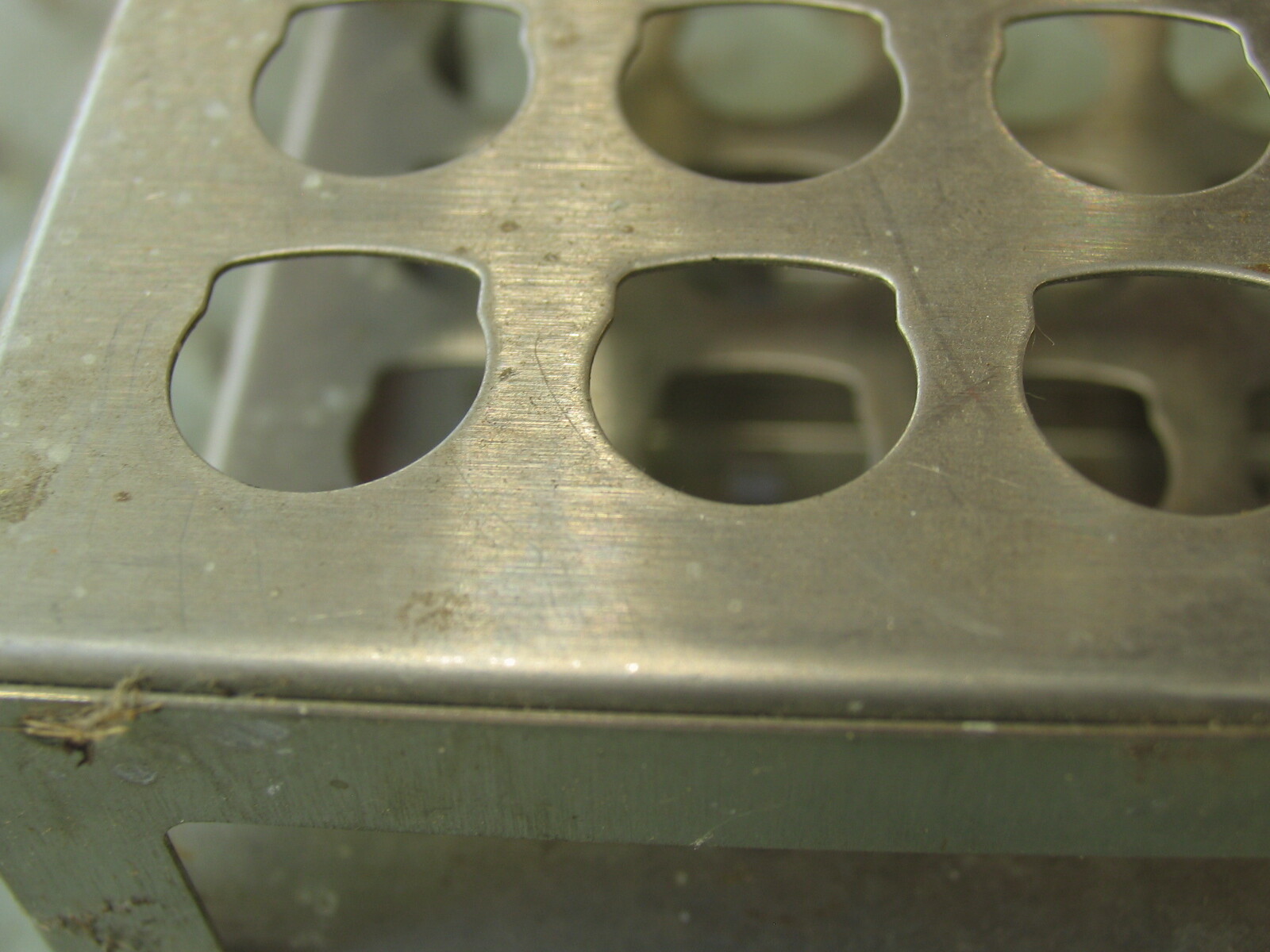 Stainless steel Test Tube Trays 10″ x 2″ x 4.25″ as pictured