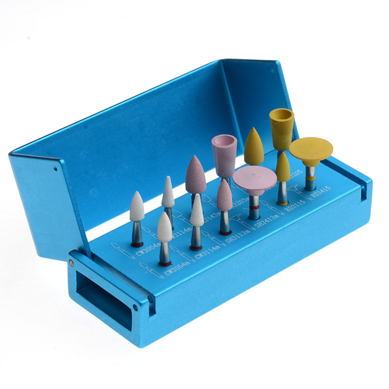 AZDENT Dental Diamond Composite Polishing Kit RA HP FG Medium Burs Polisher Disc