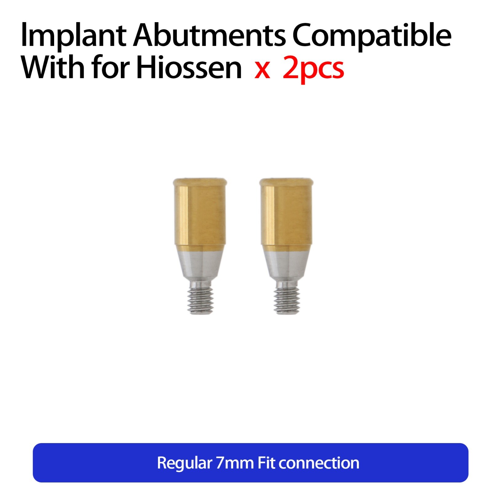 Dental For Hiossen Regular 7mm Attachment Abutment Strong Silicone Caps Implant