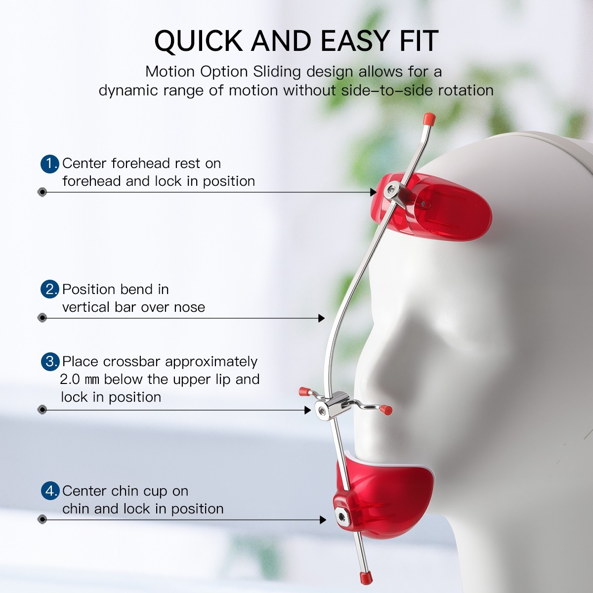 Dental Adjustable Orthodontic Forward Reverse Pull Headgear Facial Mascara