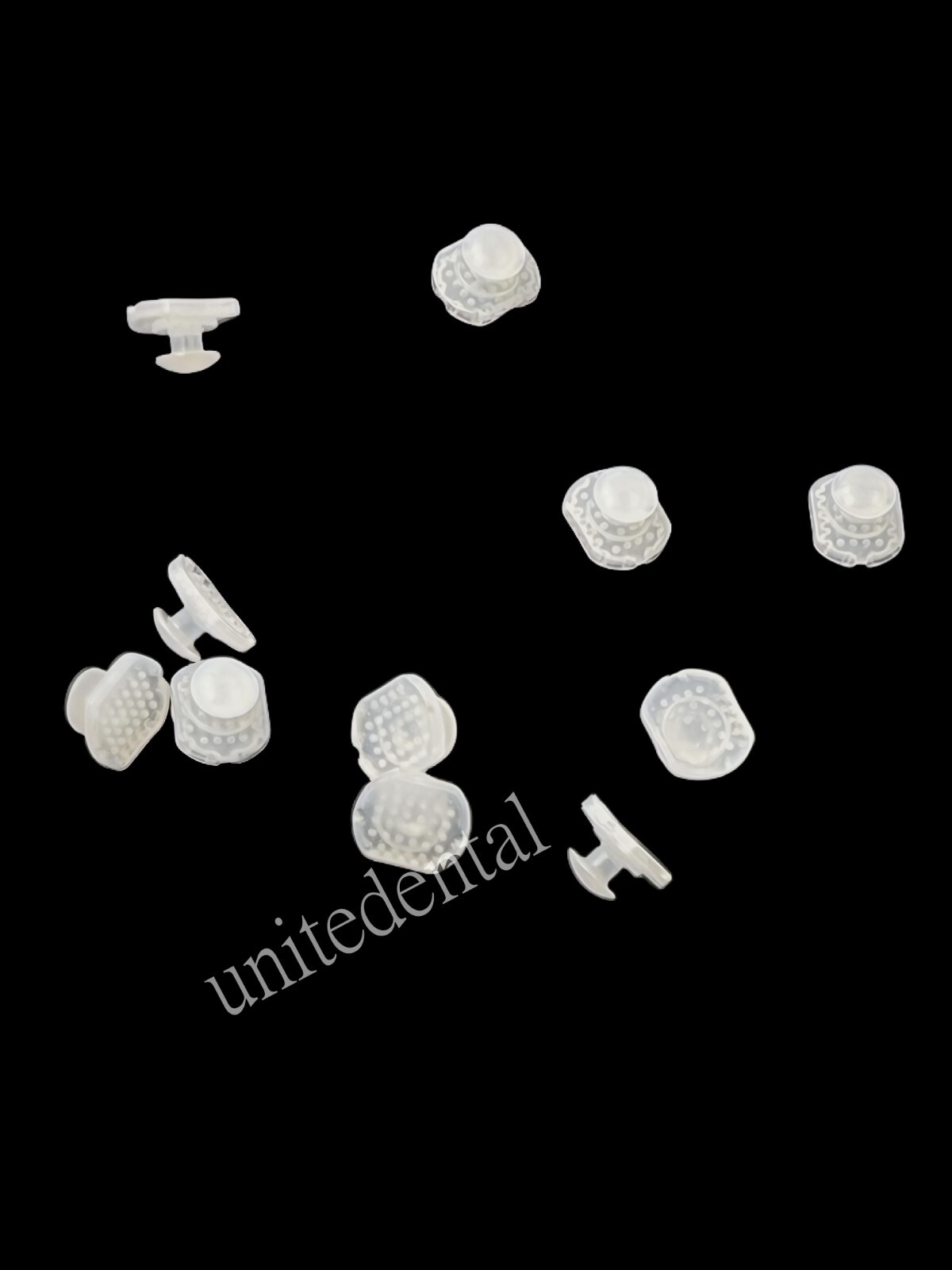 Orthodontic Composite buttons Poly Clear Aligner buttons Ceramic hook tube 10pcs
