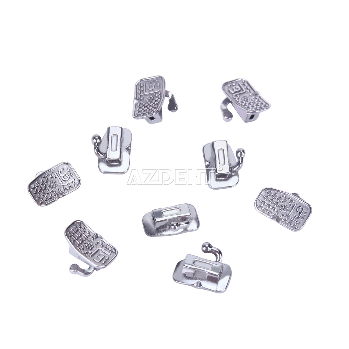 AZDENT Dental Ortho Buccal Tubes 1st Molar Tube Roth 0.022 Bondable Non-conv