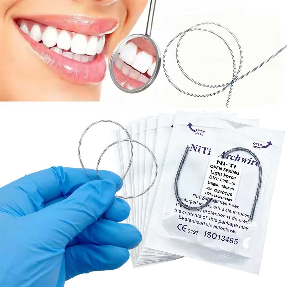 Orthodontic Dental Niti Open Coil Spring 0.010/0.012*180mm 2PCS/Pack