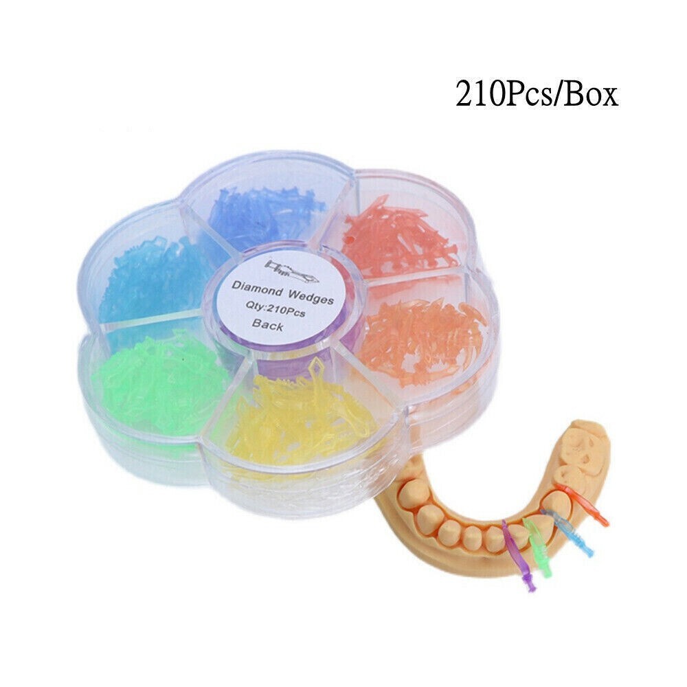 2 Boxes Dental Disposable Diamond Wedges Matrix Diastema Adaptive Interdental