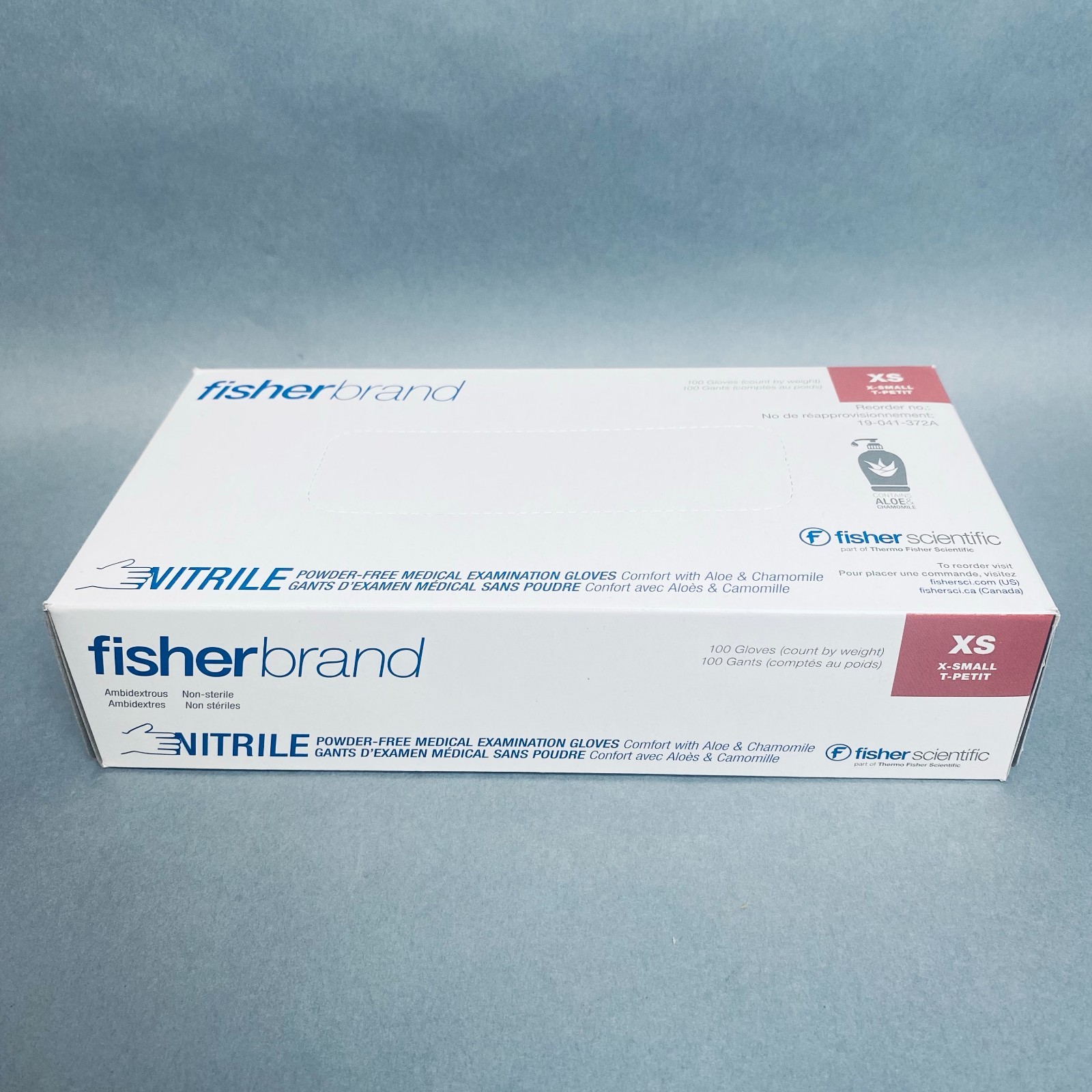 Fisherbrand Nitrile Gloves XS Powder Free with Aloe 10 Boxes of 100 Gloves Each