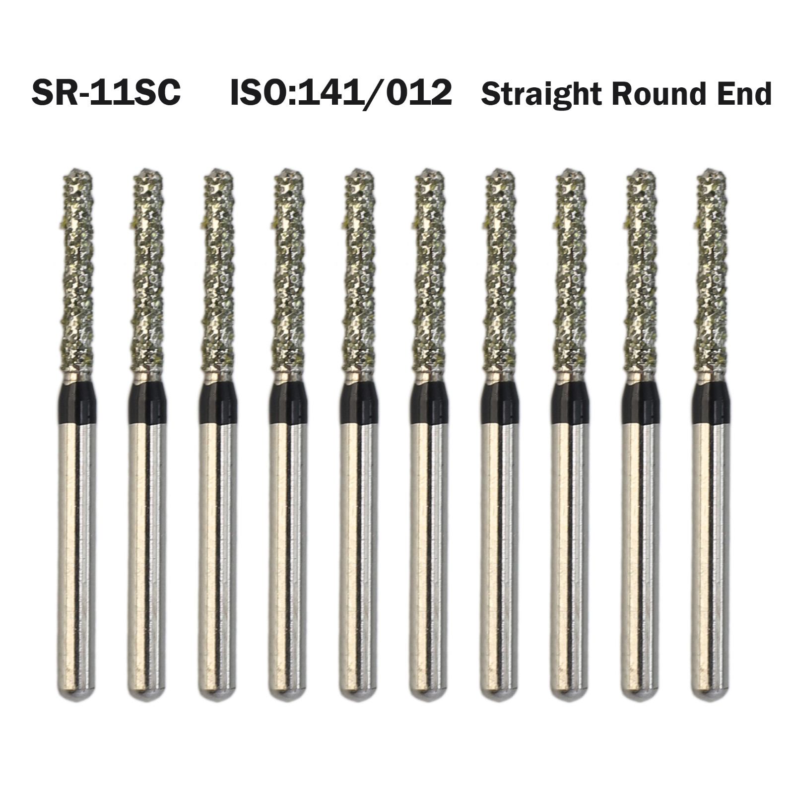 Dental Diamond Burs Straight Round End FG SR-11SC Super Coarse High Speed
