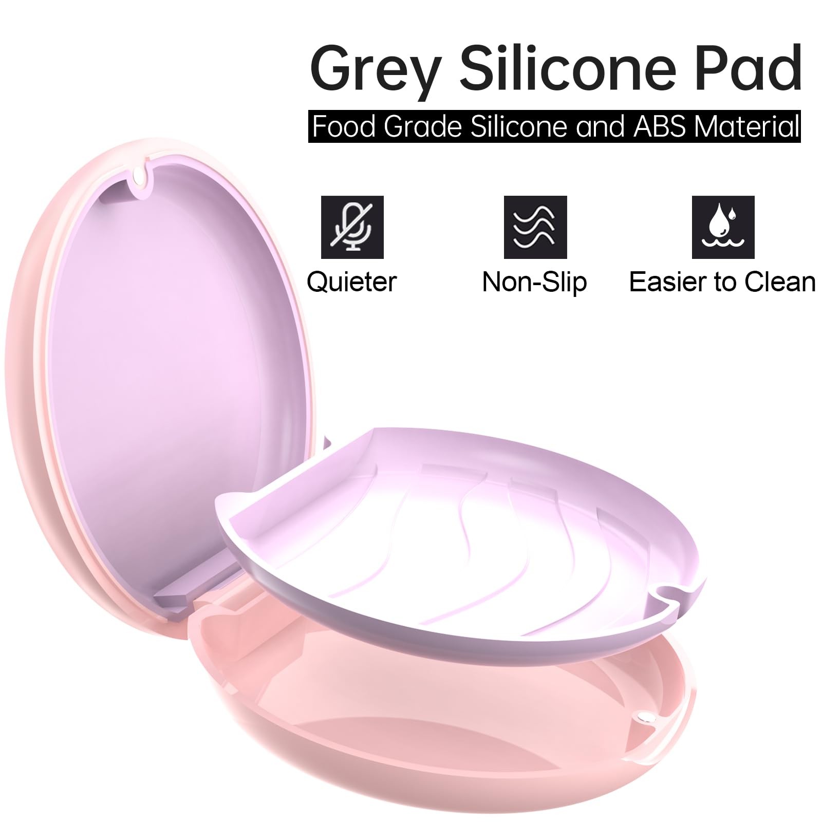 VCAREU Retainer Case, Compatible with Invisalign, Cute Orthodontic Slim Pink