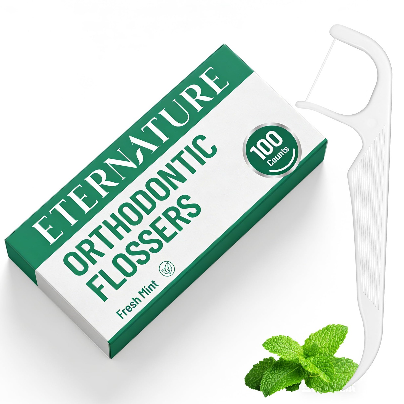 Braces Flossers, 100 Count Floss Picks for Braces with Threader Design, Mint …