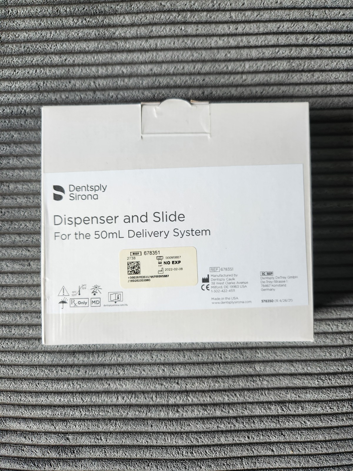 Dentsply Sirona DS50 1:1/2:1 50mL Impression Dispensing Gun Dispenser 678351