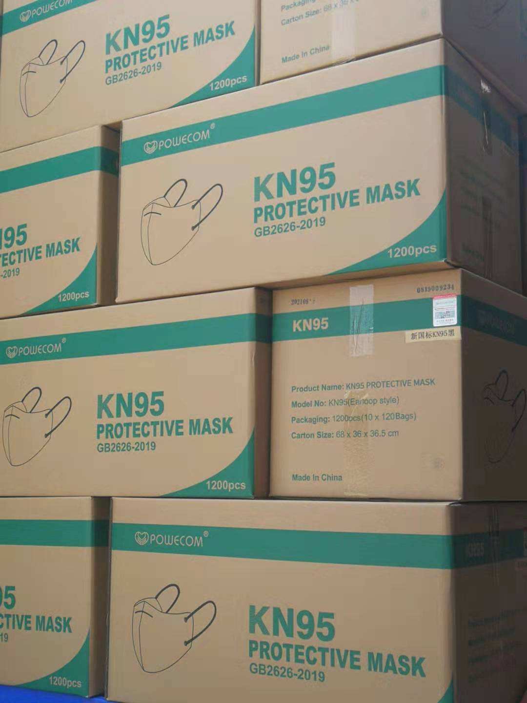 10 PCS/Bag Powecom KN95 Protective Face Mask Respirator KN 95✅GB2626-2019