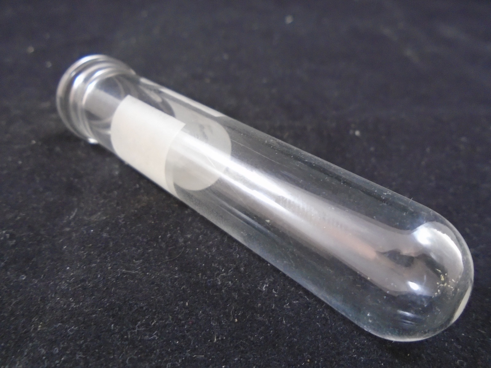 Lab Glass 20 x 80mm Cylindrical Round Bottom Plain Top Reaction Centrifuge Tube