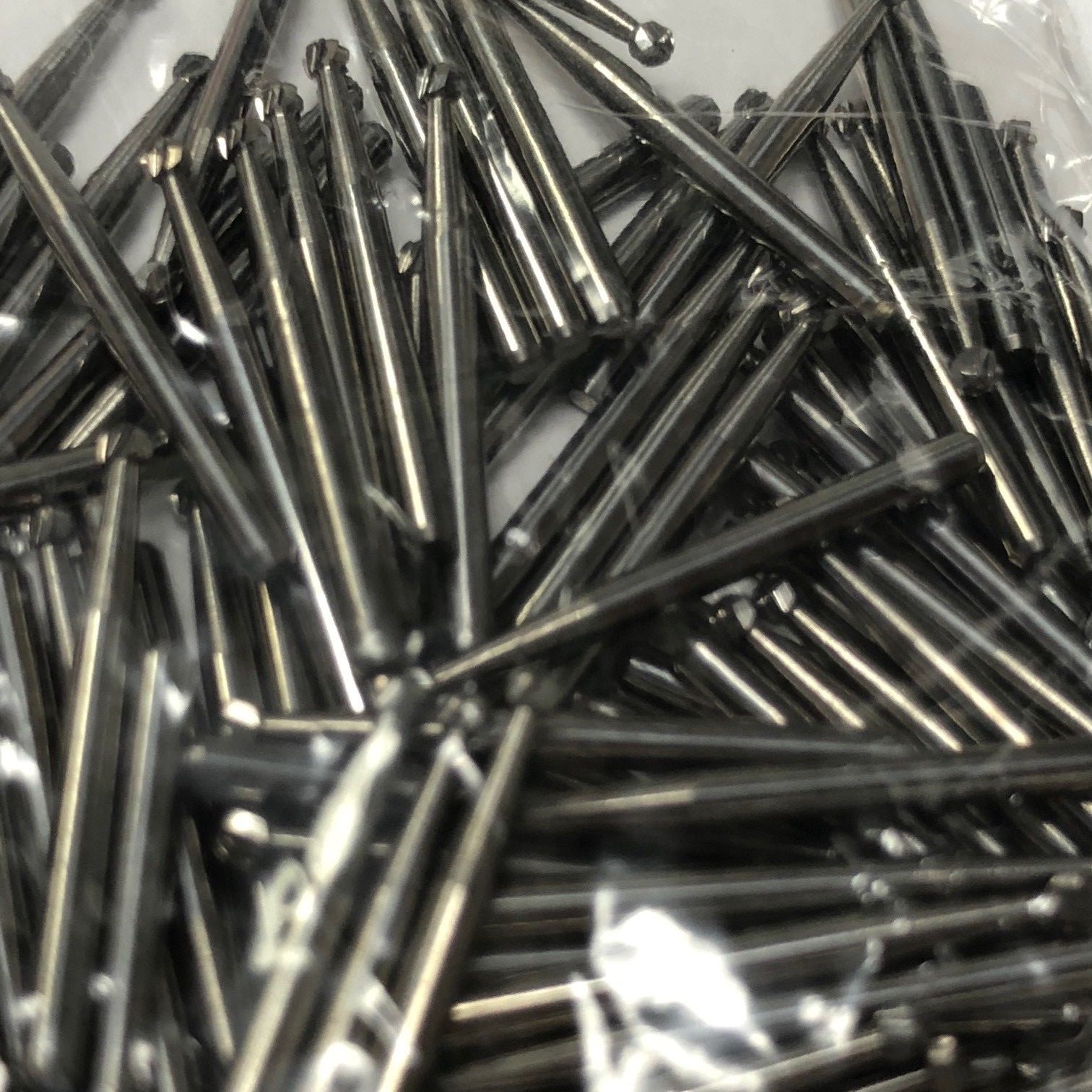 FG4 FG #4 Dental Carbide Burs, (100 Pack) – High Speed Friction Grip Made in EUR