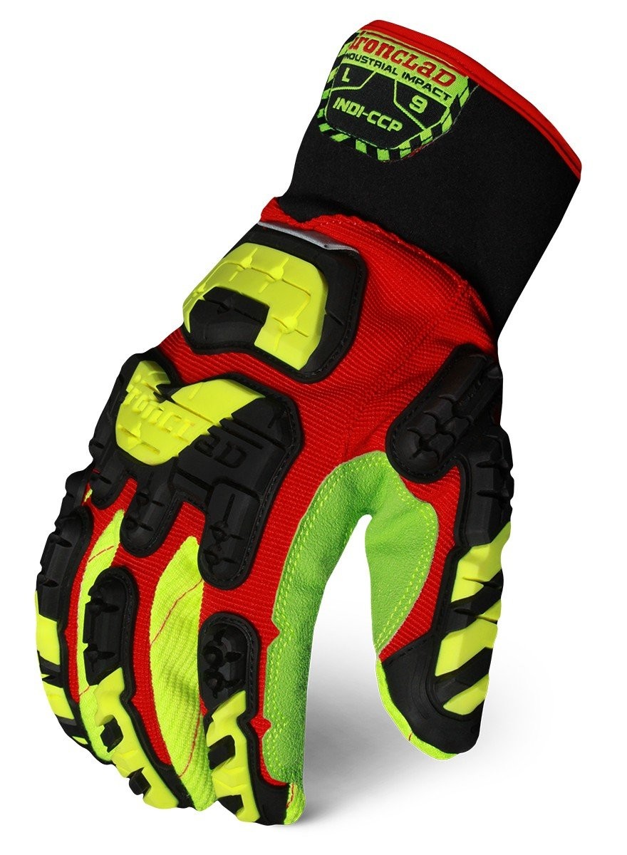 Ironclad Impact Gloves Xl Size Gauntlet Red Pr