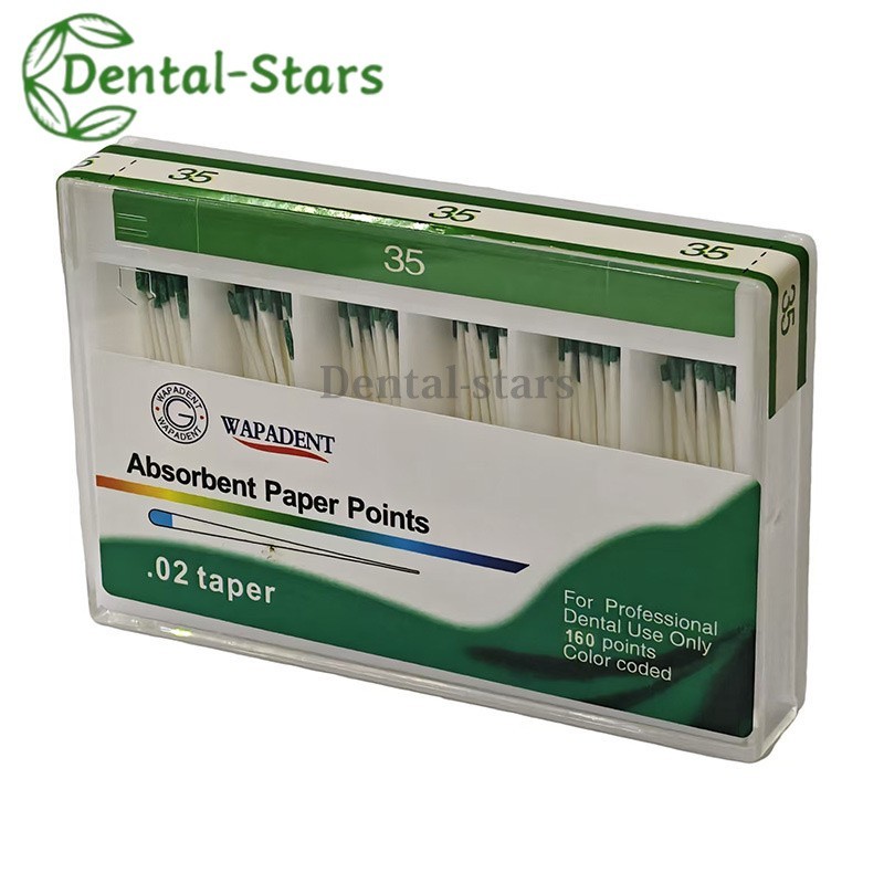 Dental Endodontic Absorbent Points Paper Points Taper 02/04/06/F Assorted #15-40
