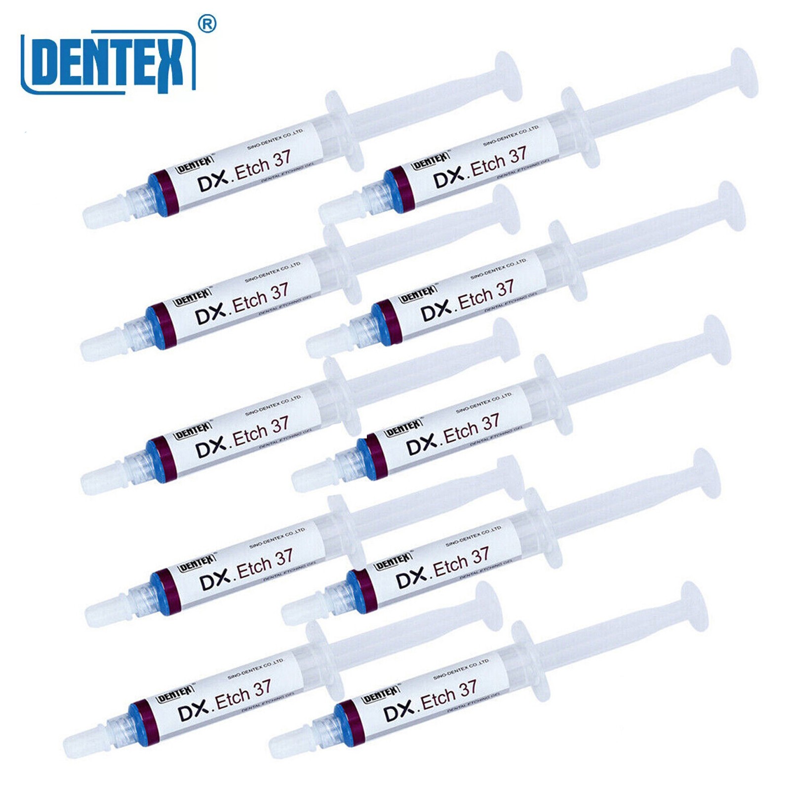 10X Dentex Dental Acid Etching Gel 37% 5 ml/syringe DX Etch 37