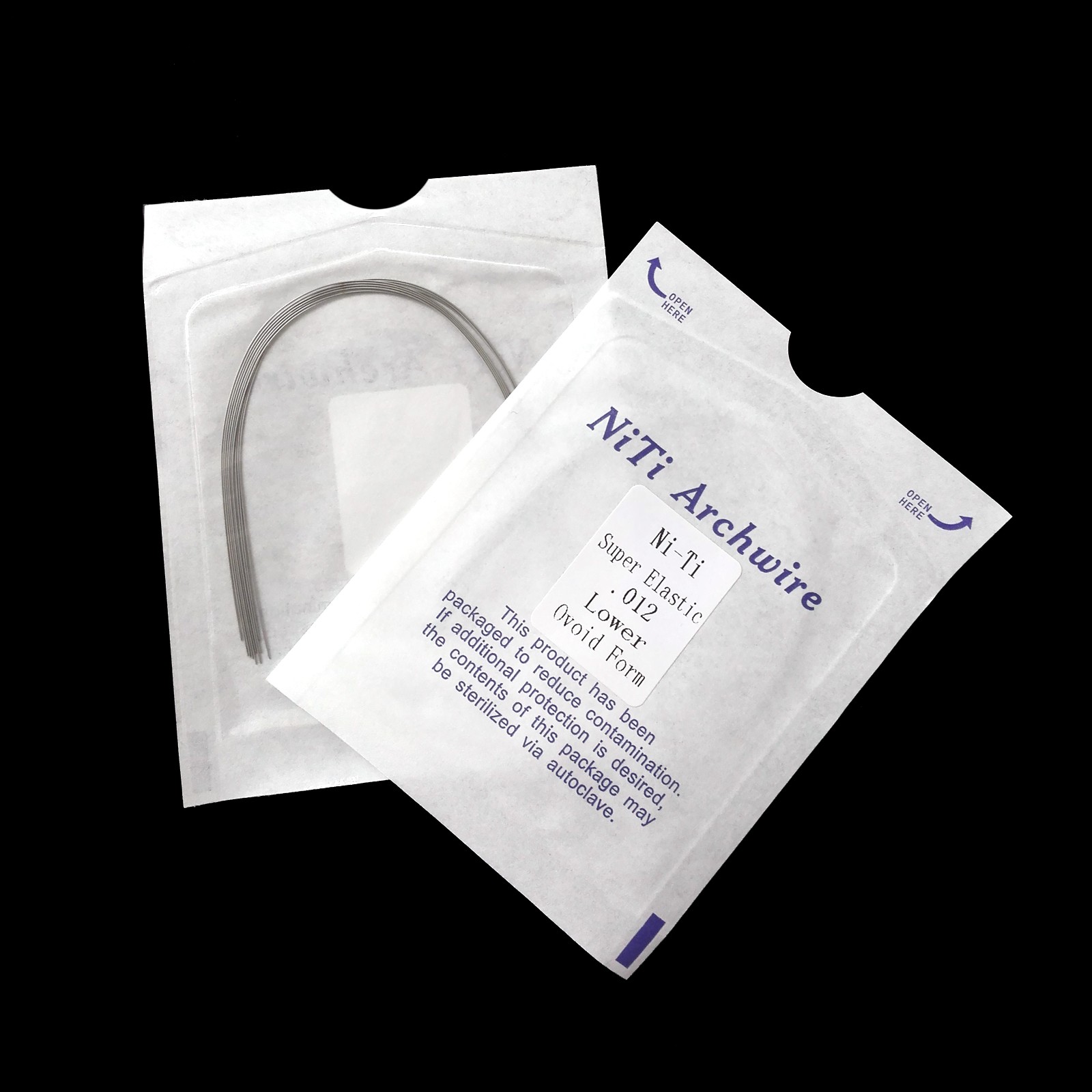 Dental Ortho Super Elastic Niti Arch Wire Round Ovoid Form for Bracket Braces CE