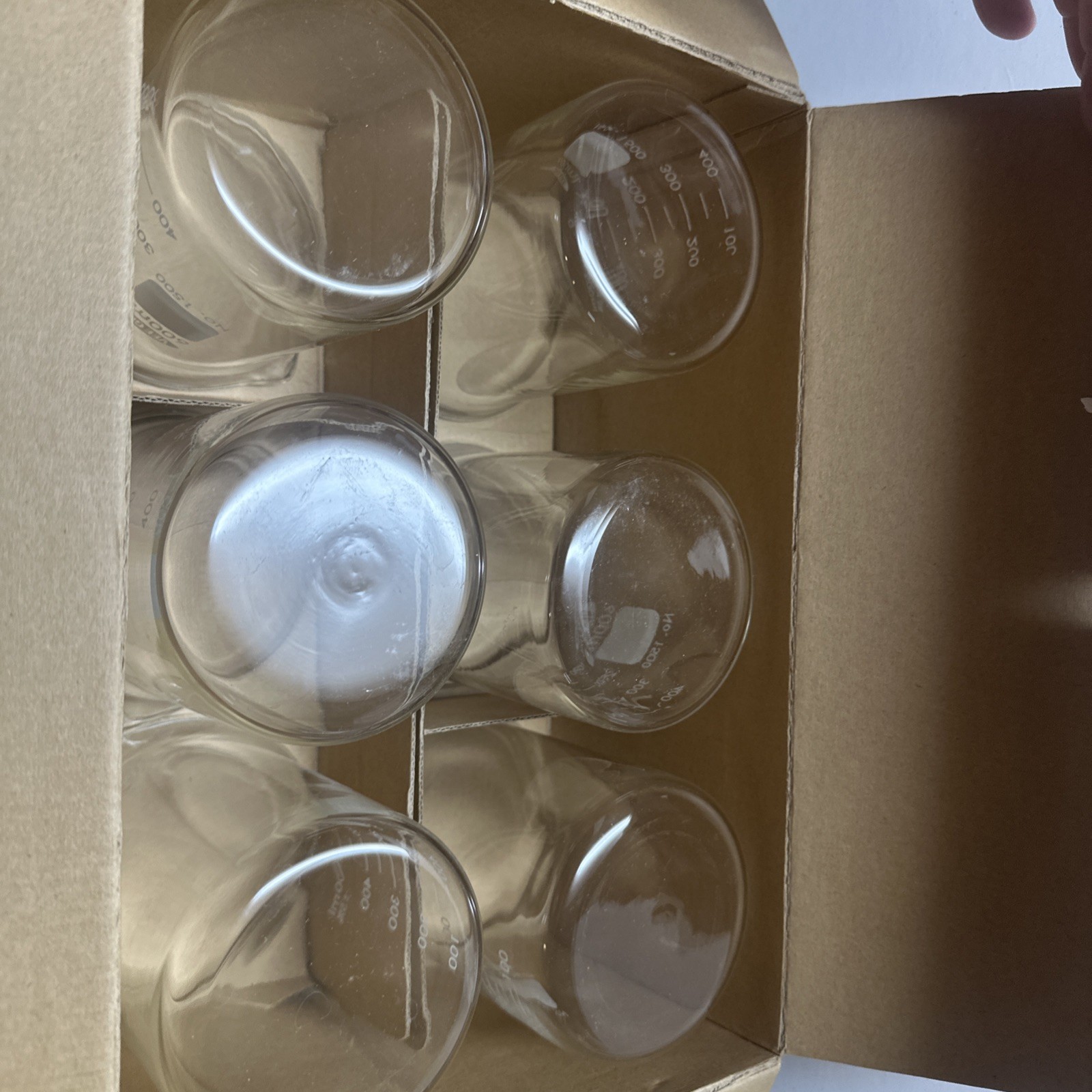 VEE GEE Low Form 600mL Beaker Graduated 6pk