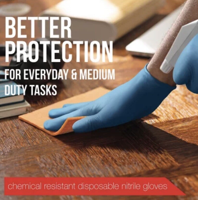 EQPT Blue Powder-Free Nitrile Gloves, 2 pk., 300 ct.
