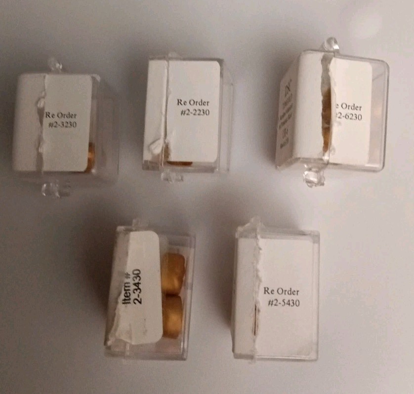 DSC Dental Tempgold 1st Permanent Molar Anodized Aluminum Mixed Lot Of 11