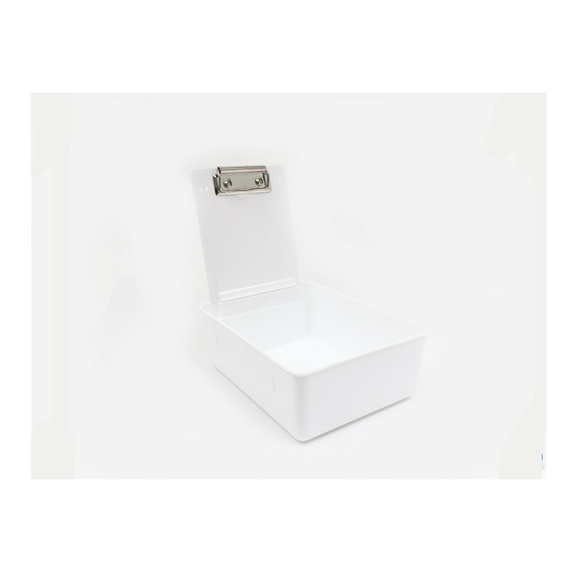 Dental Stainless-Steel Lab Plastic Pan Working Case For Dentist Supply With Clip