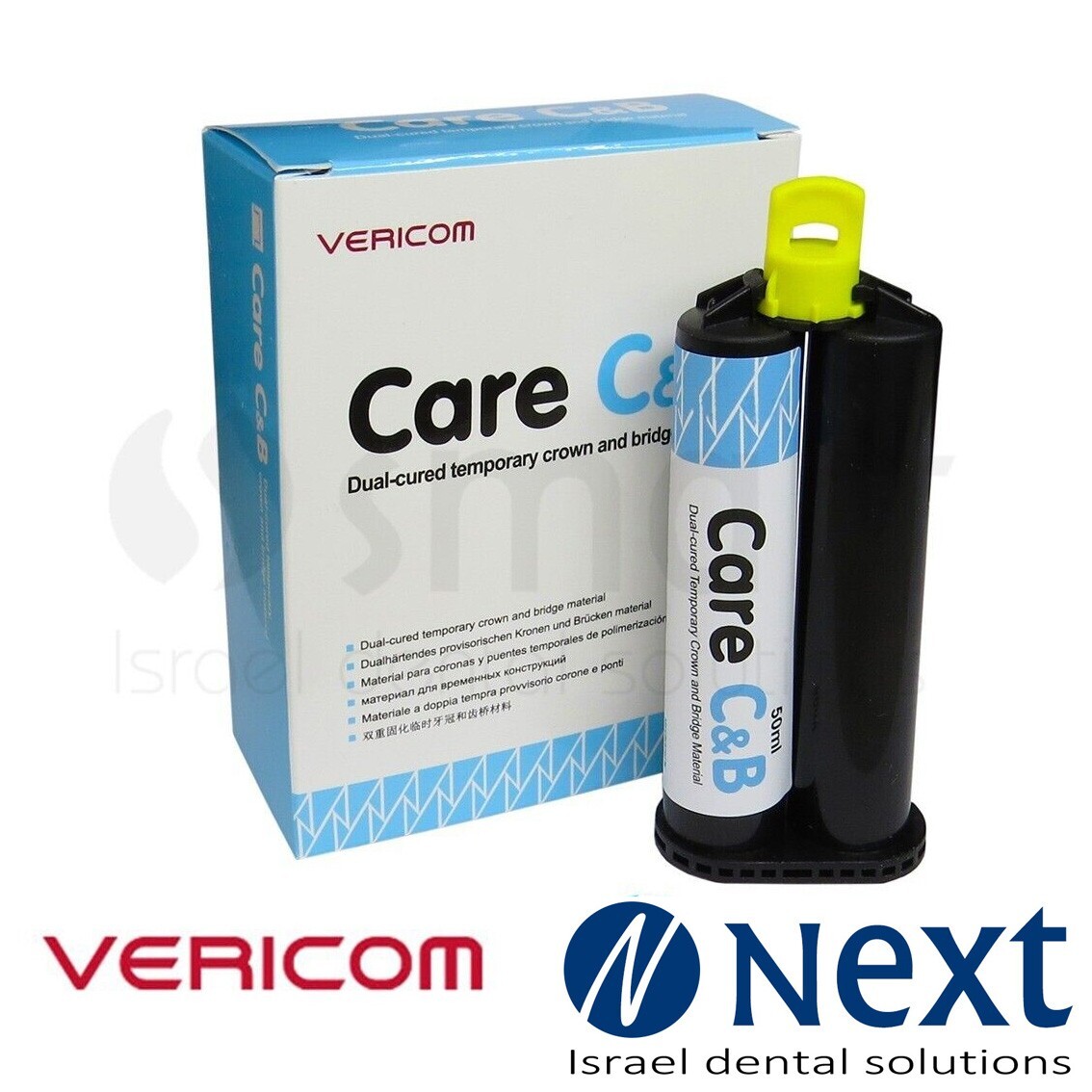 Dual cured temporary crown and bridge material Care C&B Vericom A2 50ml