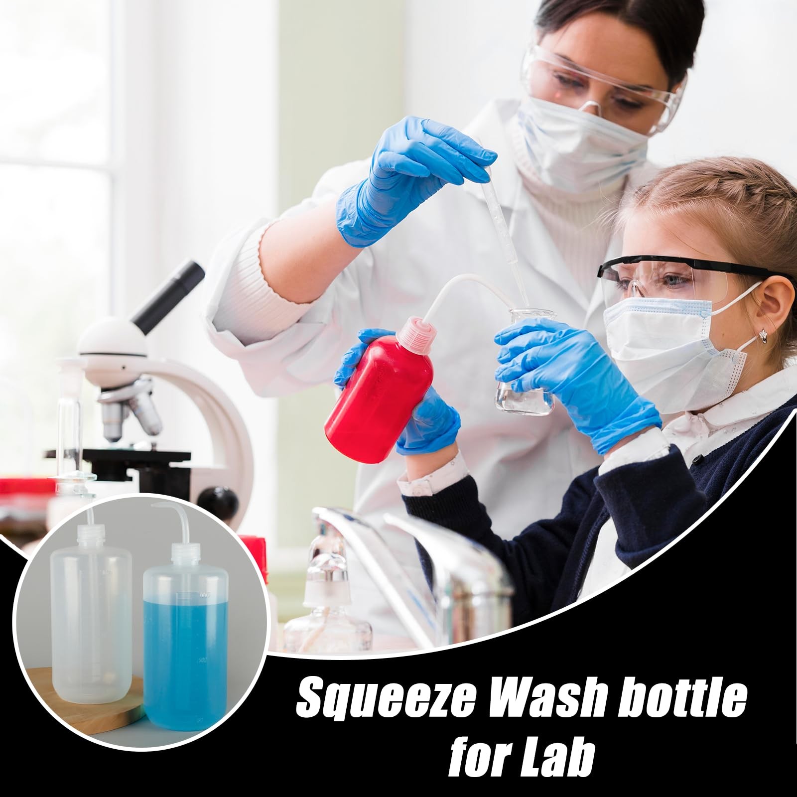 YONGDA Squeeze Bottles 2-Pack (500ml/16.9oz) 500 ml – 2 Pack, clear