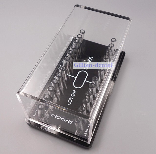 Dental Ortho Round/Rectangular Arch wire Case Dispenser Acrylic Organizer Holder