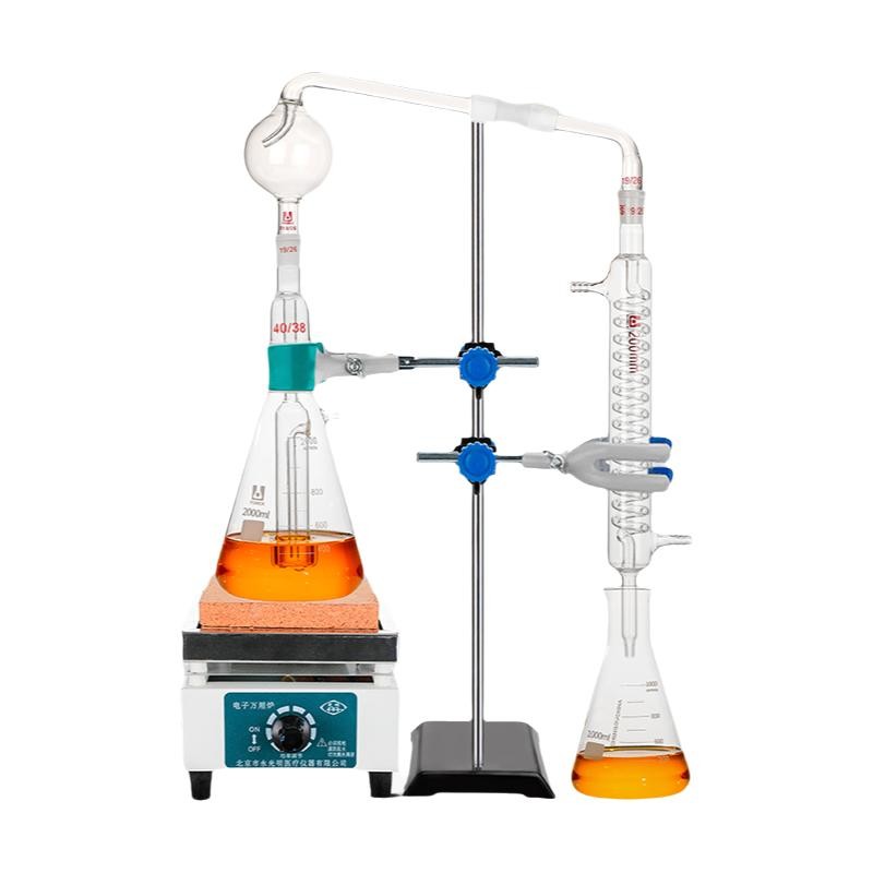 Volatile Acid Glassware Set 1000-2000ml Boiling Distillation Chemistry Lab Kit