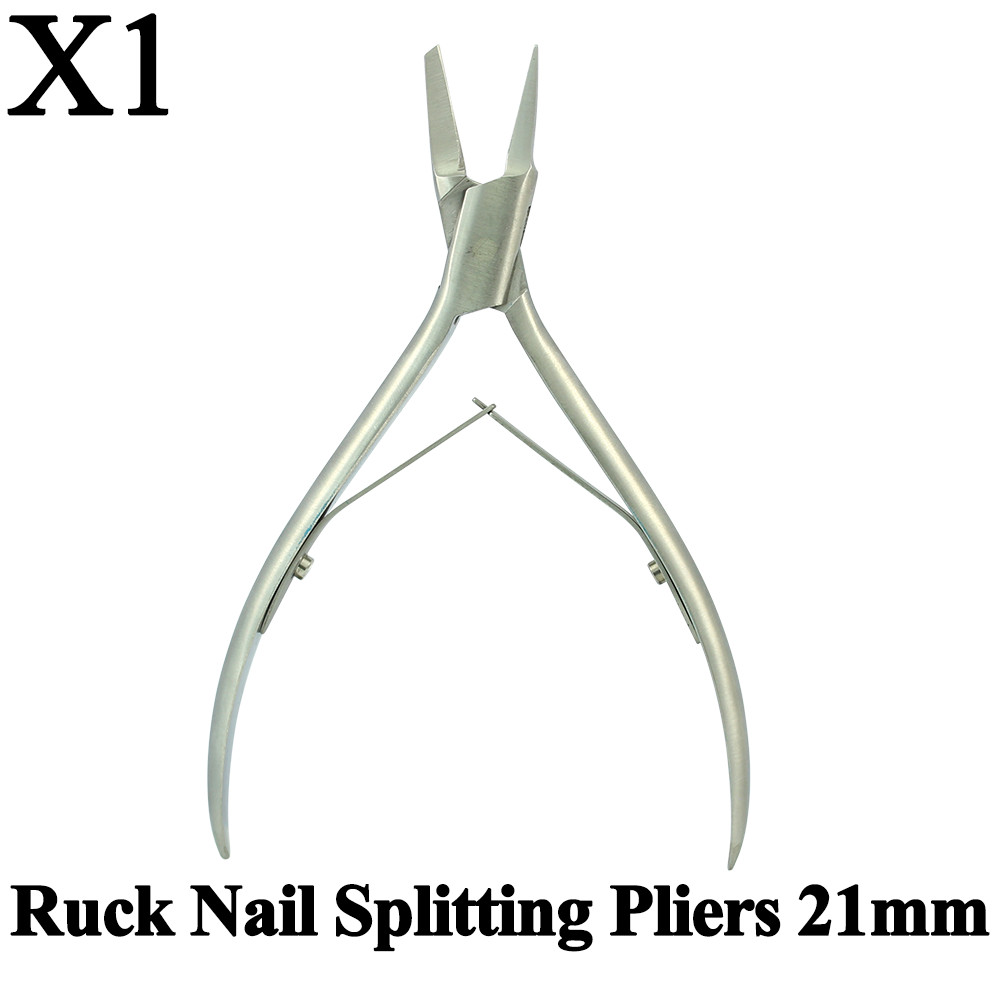 Ruck Nail Splitting Pliers 21mm Professional Manicure Pedicure Cutter SS Tools
