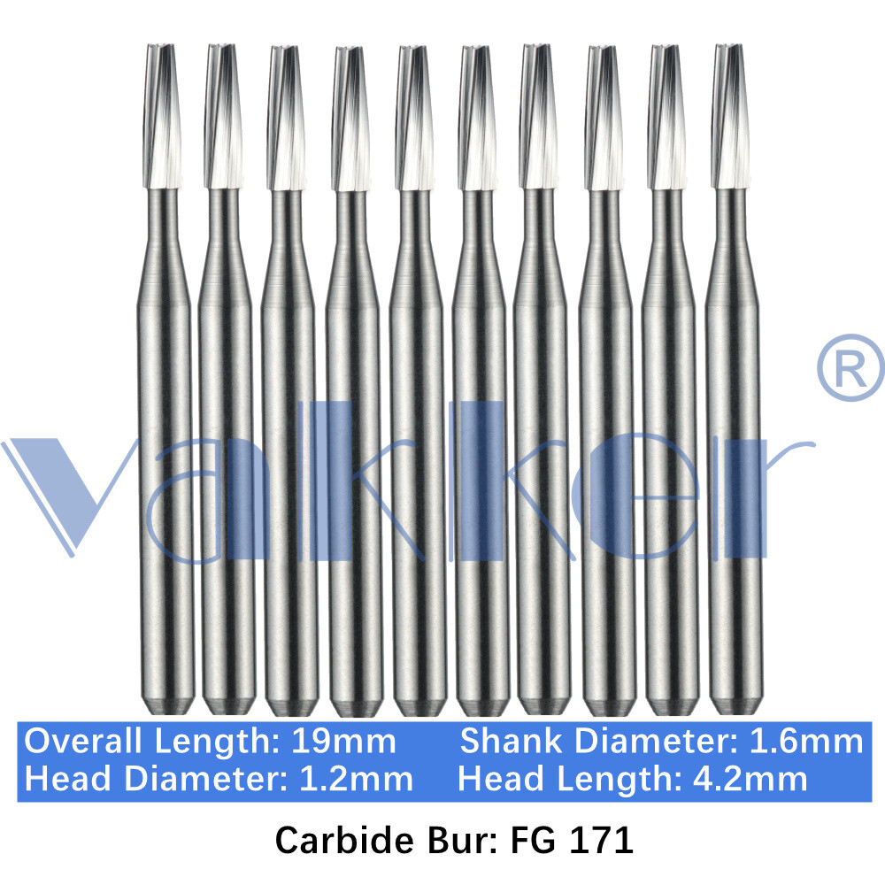 Vakker Dental Carbide Burs FG 171 Friction Grip 10/pk