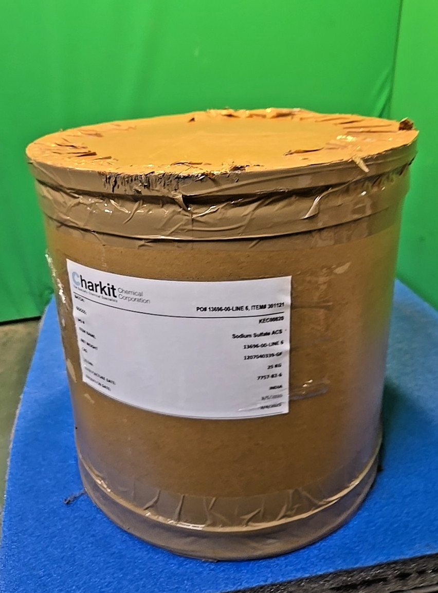 Charkit Sodium Sulfate Na2SO4 99+% ACS Grade Powder 25kg | CAS 7757-82-6