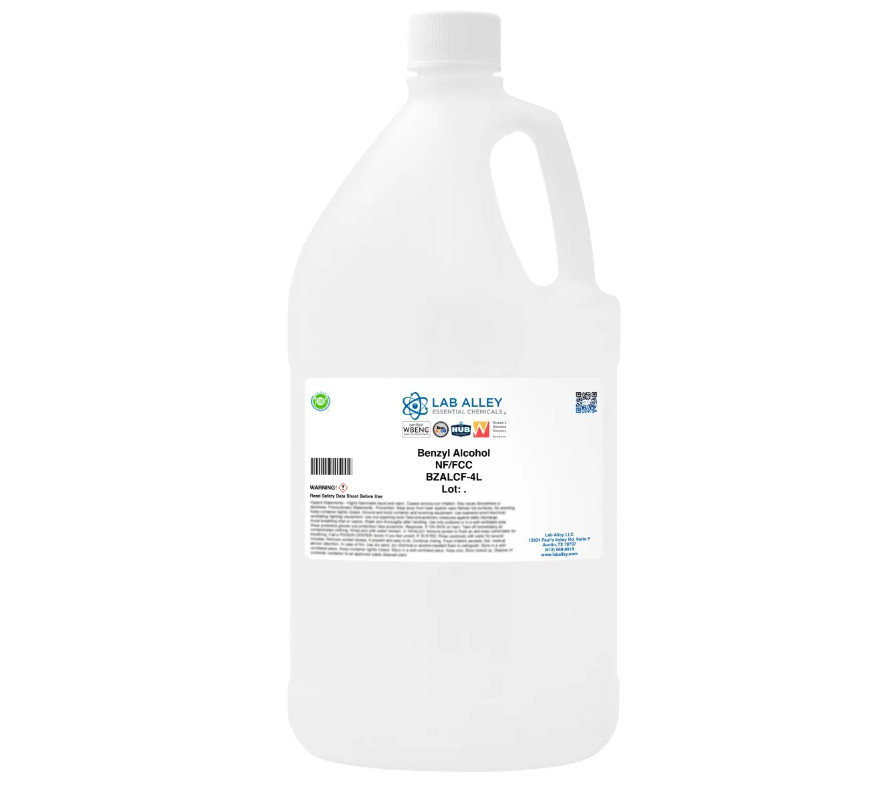 Lab Alley Benzyl Alcohol NF/FCC Grade, 4L !!