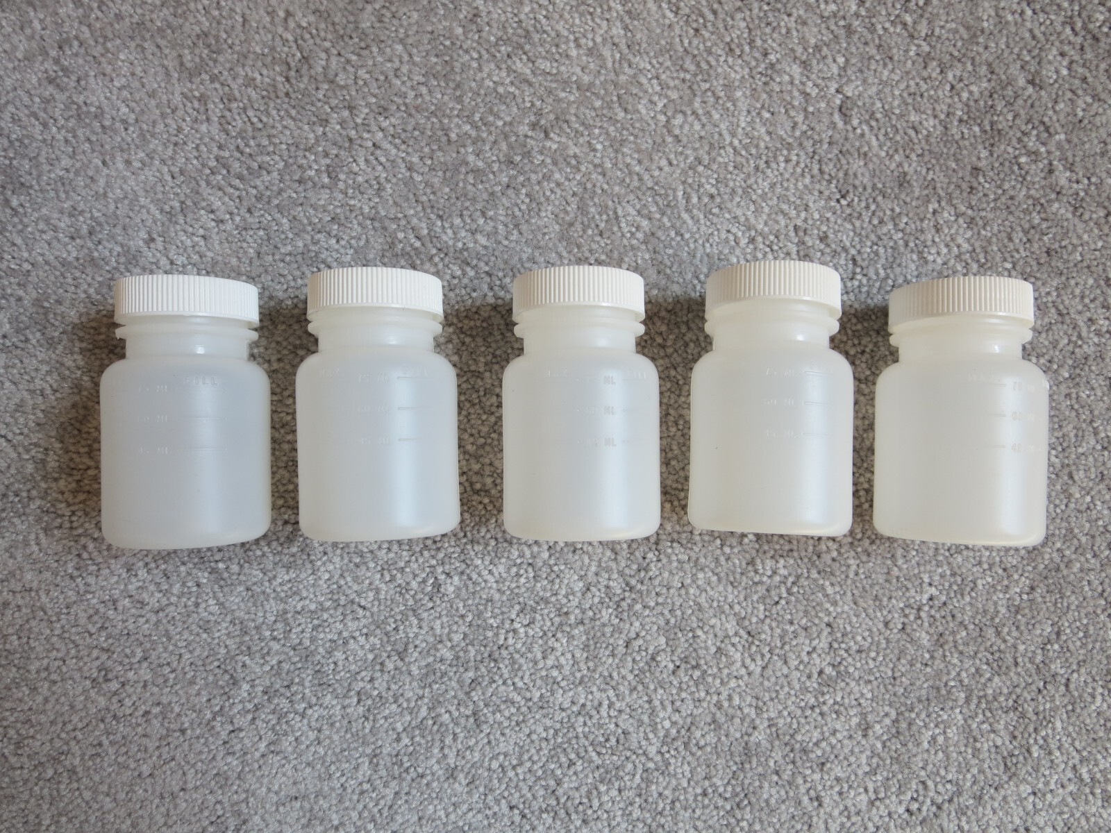 Laboratory Specimen 100-ml Bottles / Containers (QTY: 5)